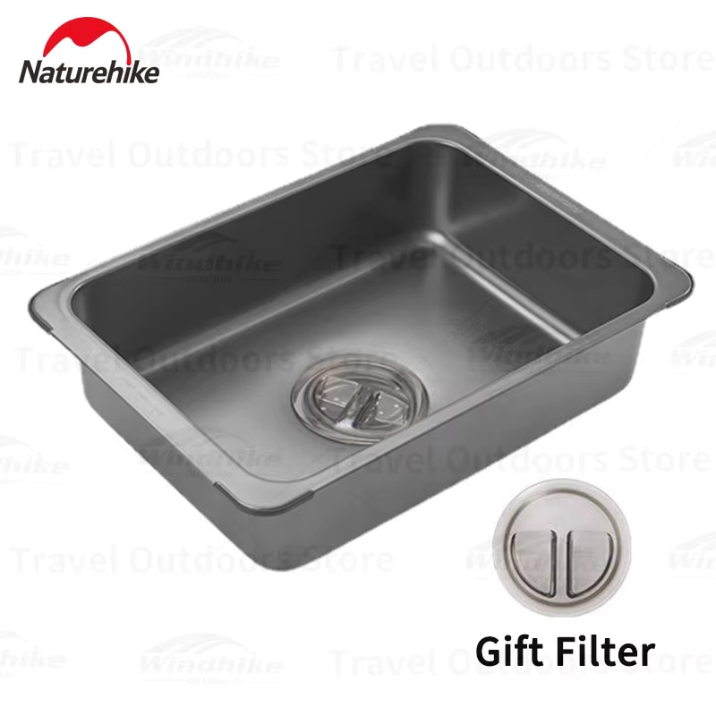 Outdoor Camping Sink - Naturehike Washing Sink Stainless Steel Outdoor