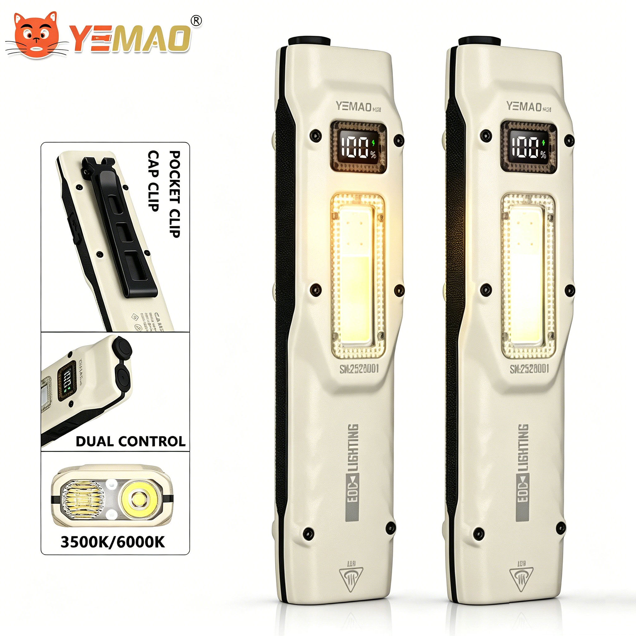 Outdoor Camping Accessories - Portable 880LM YEMAO M28 Ultra-thin Tactical