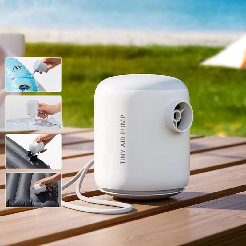 Outdoor Inflatable Camping Tent With Air Pump - Mini Air Pump Portable Electric Inflator