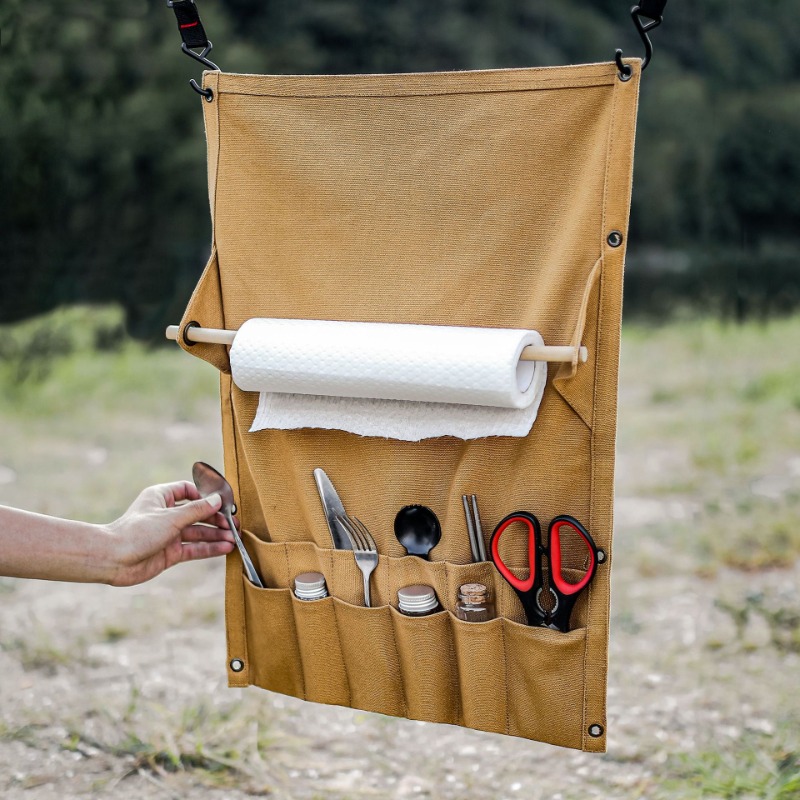 Outdoor Camping Wallpaper - 2026 Outdoor Canvas Utensil Organizer Wall