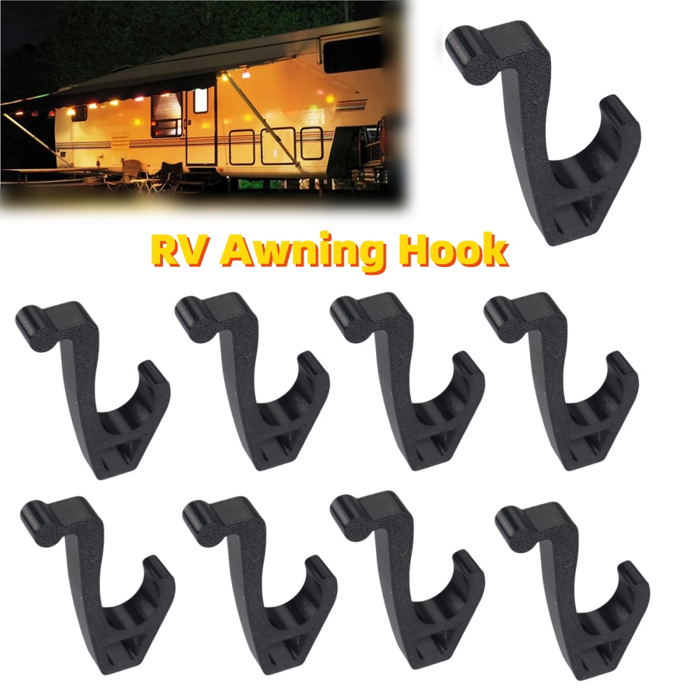 Camping Tent - 1/2pcs Camping Awning Hooks Clip RV