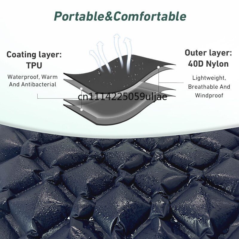 WESTTUNE Camping Sleeping Pad  - Outdoor Inflatable Camping Tent With Air Pump ulasan dan harga