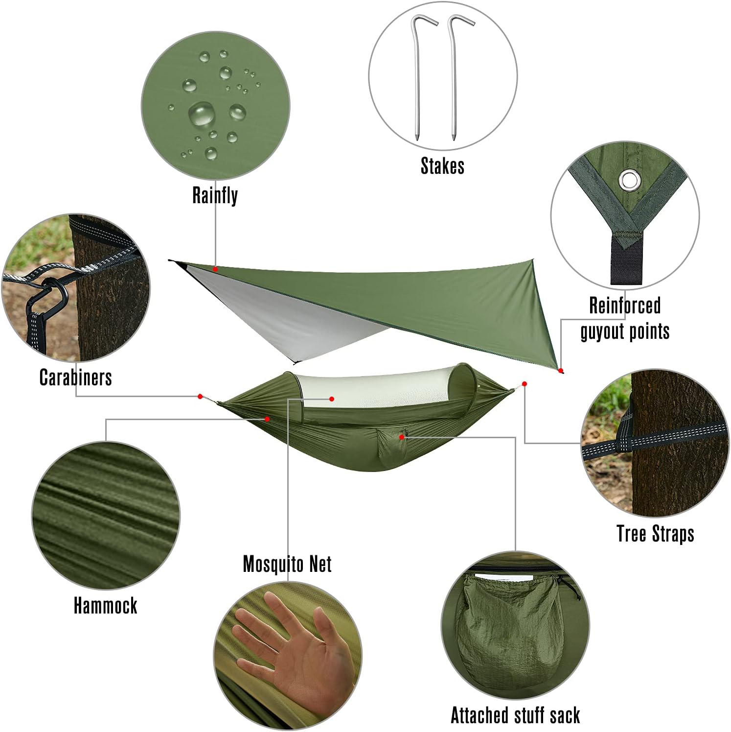 Outdoor Camping Mosquito Hammo - Outdoor Camping Quilt ulasan dan harga