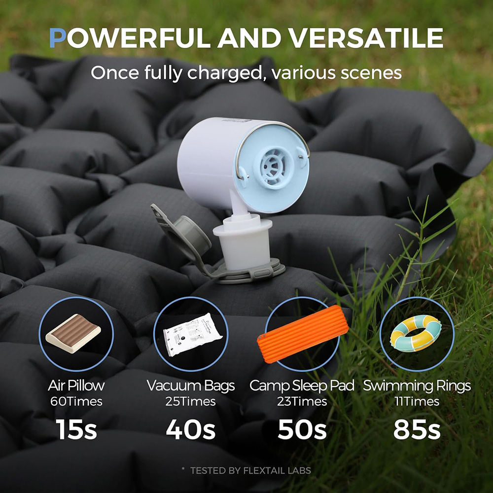 FLEXTAIL Portable Air Pump, Mi - Outdoor Inflatable Camping Tent With Air Pump ulasan dan harga