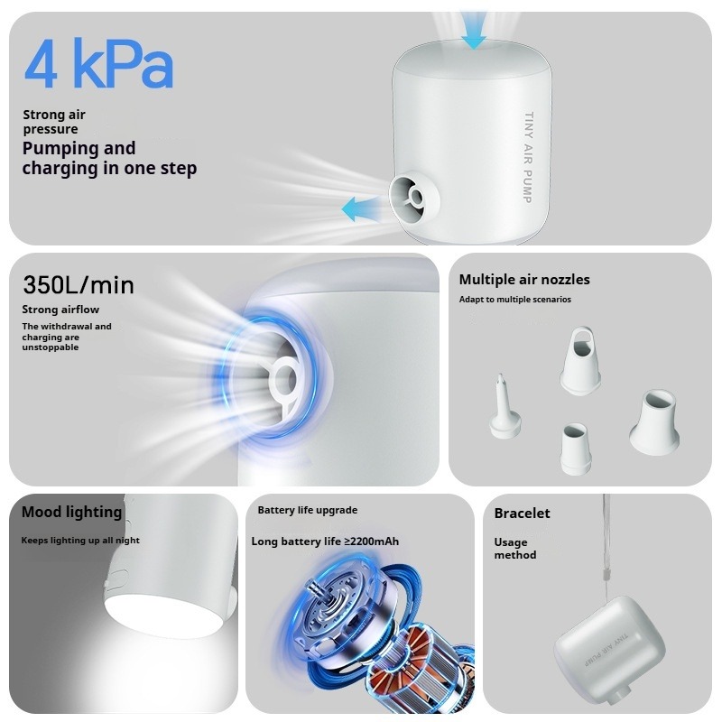 Mini Air Pump Portable Electri - Outdoor Inflatable Camping Tent With Air Pump ulasan dan harga