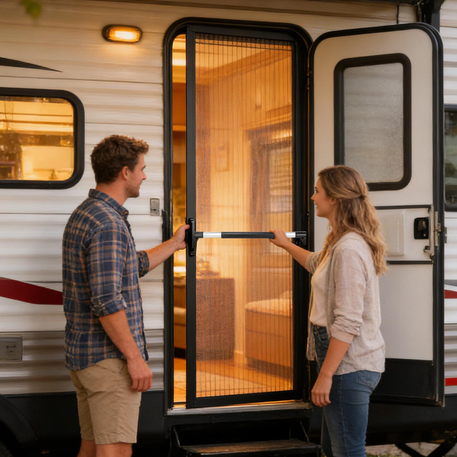 RV Screen Door Handle Telescop - Outdoor Camping Rental ulasan dan harga