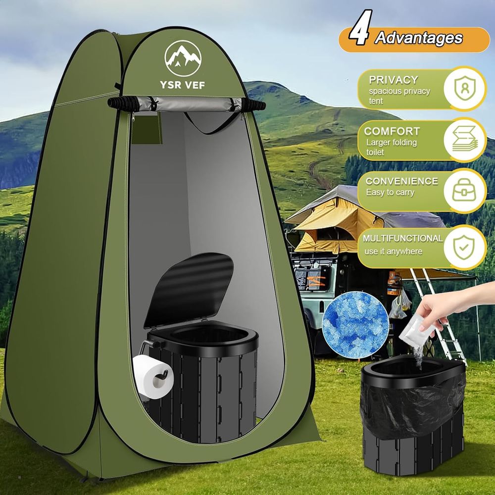 Portable Toilet Kit, Camping T - Camping Tent ulasan dan harga