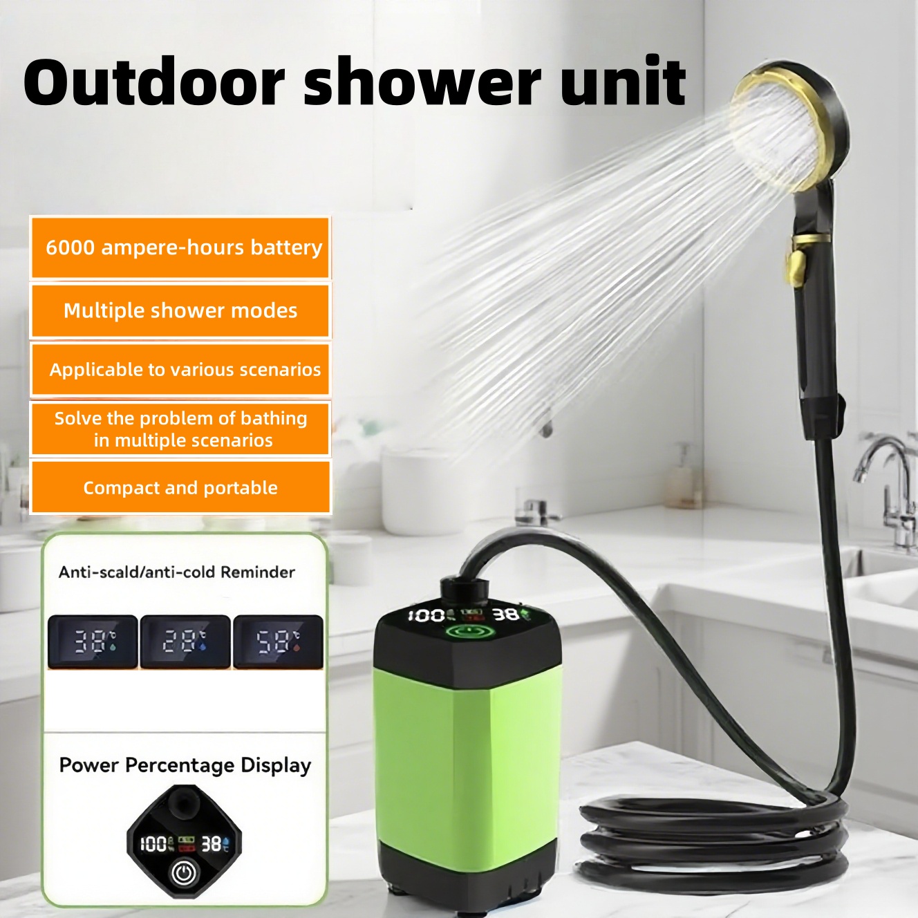 Portable Outdoor Electric Show - Outdoor Camping Shower ulasan dan harga