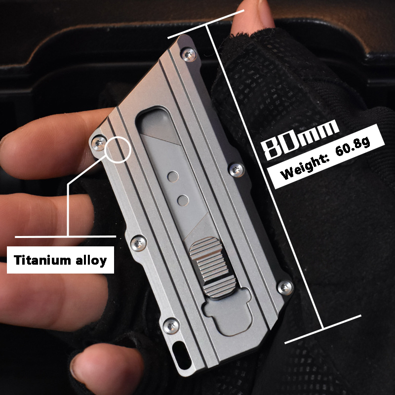 TC4 Titanium Alloy Utility Kni - Outdoor Camping Wallpaper ulasan dan harga