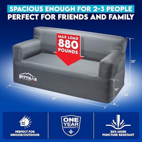 Pittman - Inflatable Couch wit - Outdoor Camping Couch ulasan dan harga