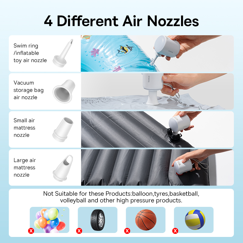 Baseus Mini Air Pump Portable  - Outdoor Inflatable Camping Tent With Air Pump ulasan dan harga