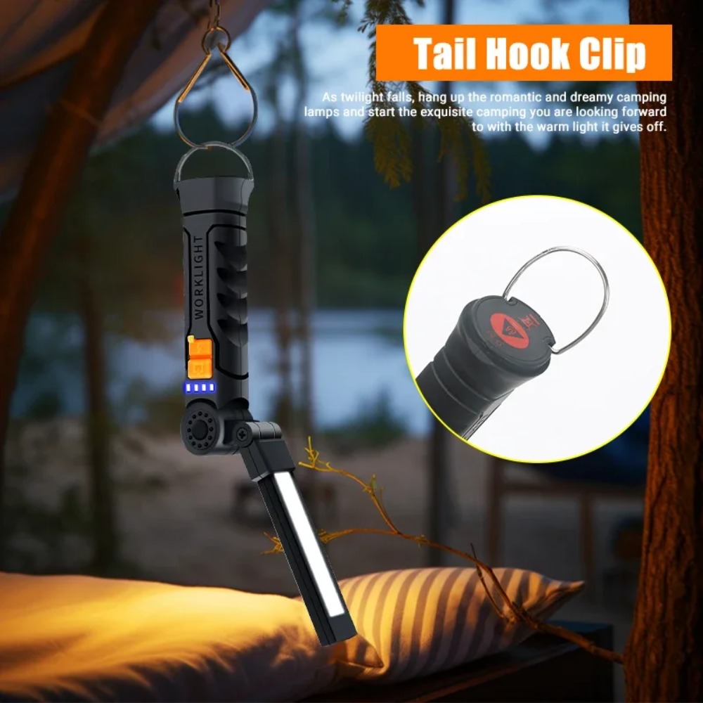 Portable COB LED Flashlight US - Camping Lantern ulasan dan harga