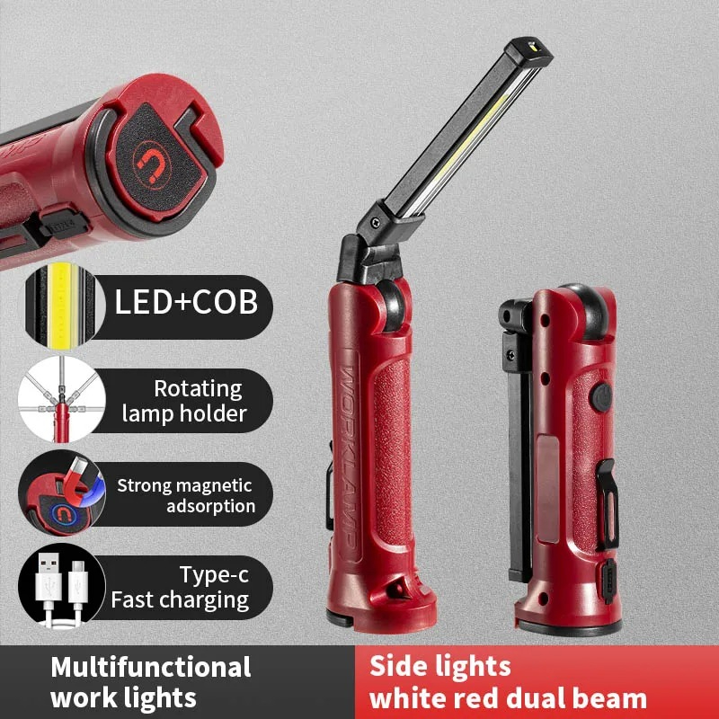 COB LED Work Light Rechargeabl - Outdoor Camping Accessories ulasan dan harga
