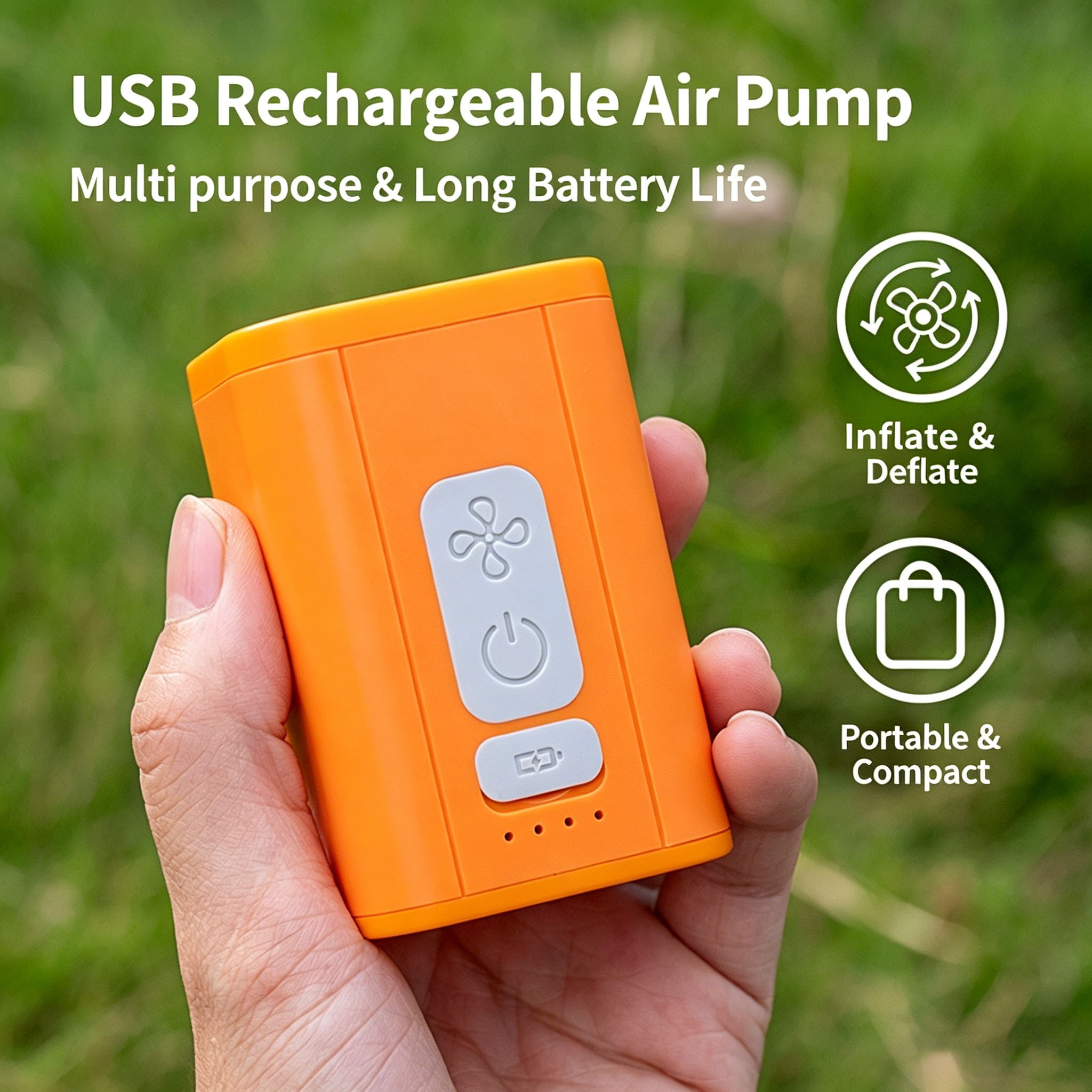 Rechargeable 2-in-1 Air Pump U - Outdoor Inflatable Camping Tent With Air Pump ulasan dan harga