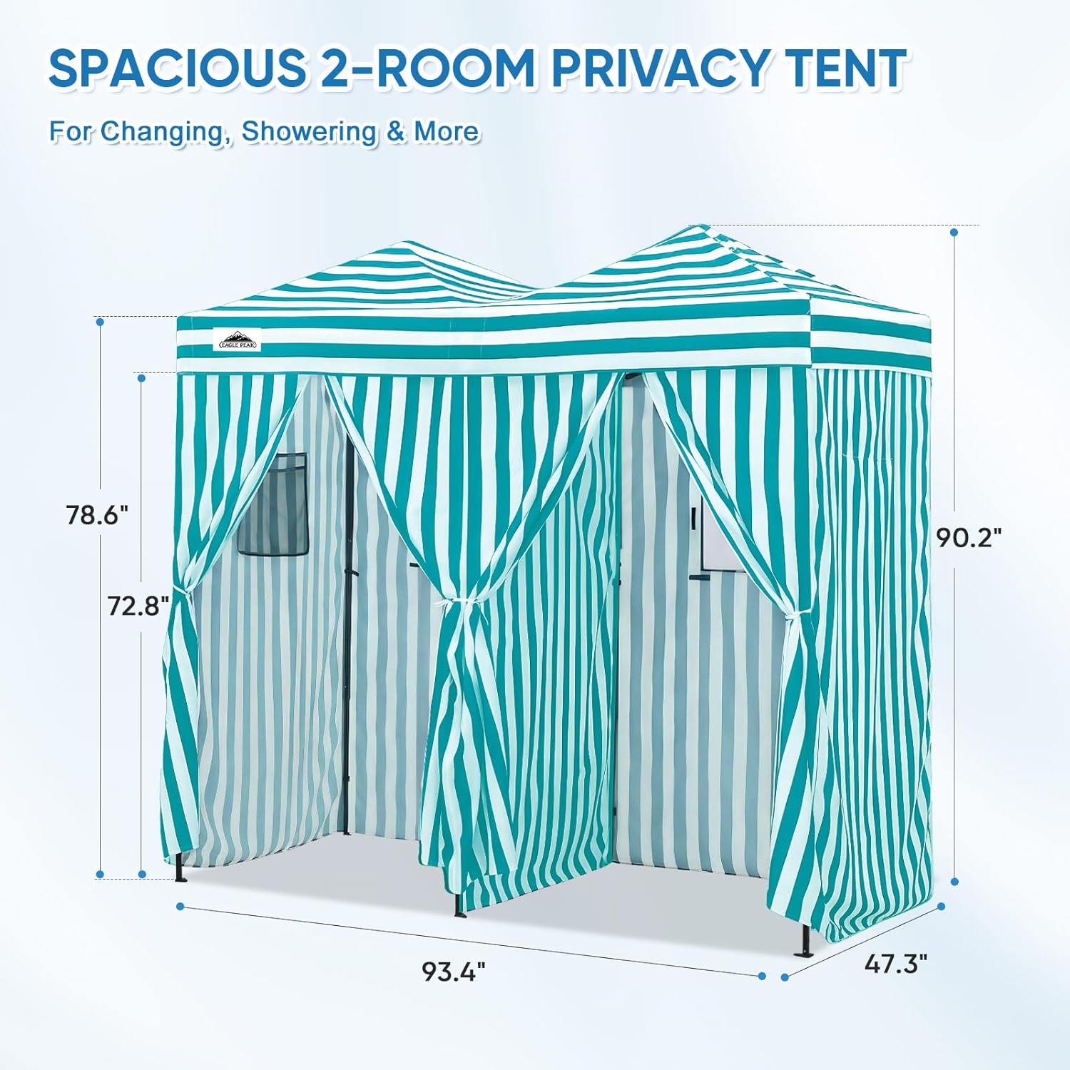 Outdoor Portable 2-Room Pop Ch - Camping Tent ulasan dan harga