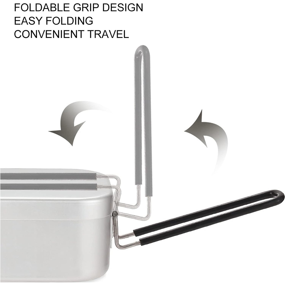 800ML Aluminum Lunch Boxes Out - Camp Cooking Set ulasan dan harga