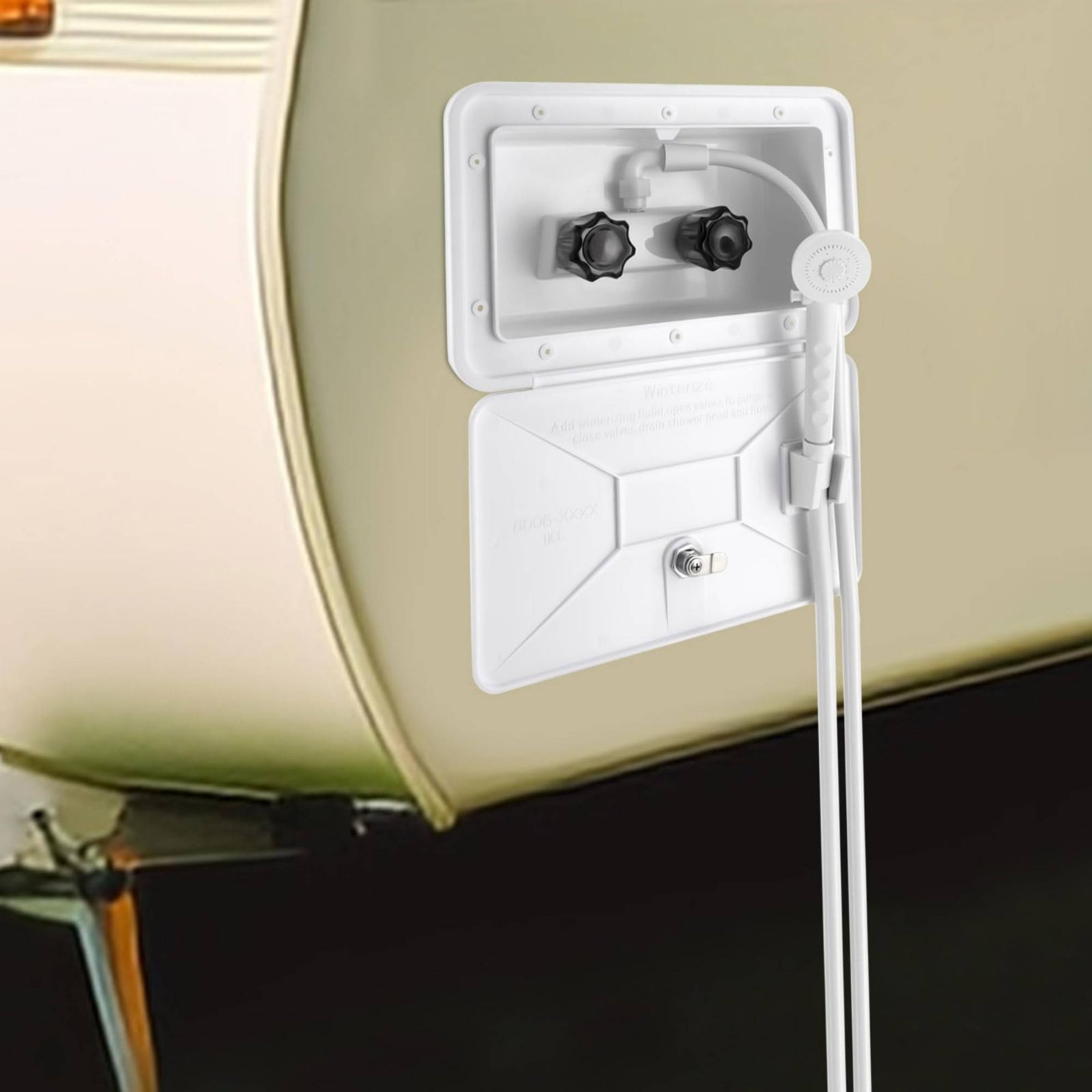 RV Exterior Shower Box Compact - Outdoor Camping Shower ulasan dan harga