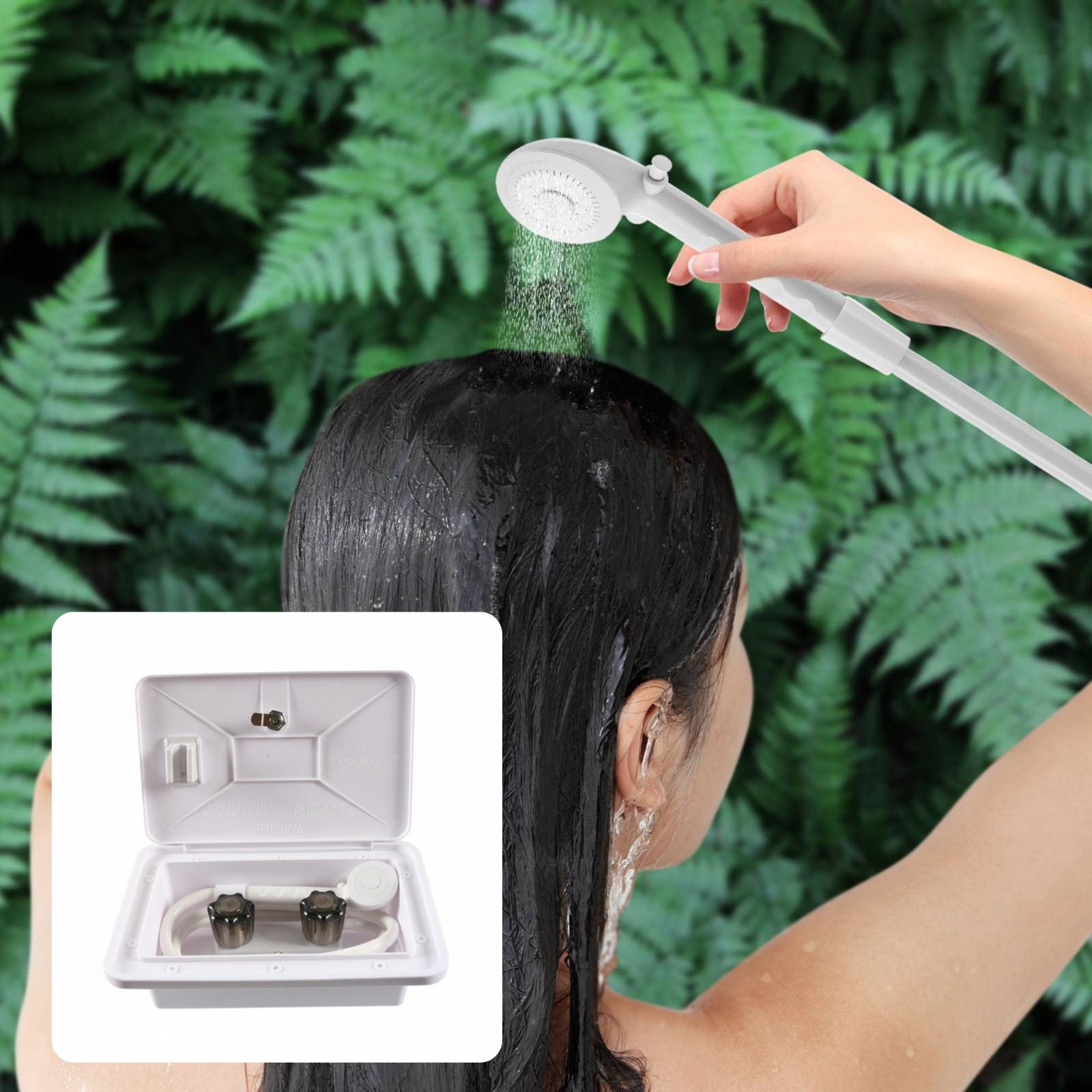 RV Exterior Shower Box Compact - Outdoor Camping Shower ulasan dan harga