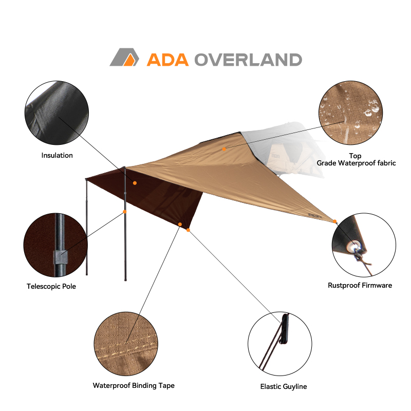 Waterproof Oxford Canopy Tent  - Outdoor Camping Car Tent ulasan dan harga