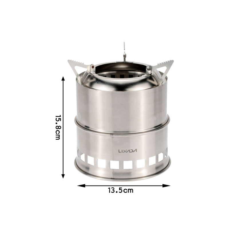 Lixada Stainless Steel Wood St - Outdoor Camping Sink ulasan dan harga