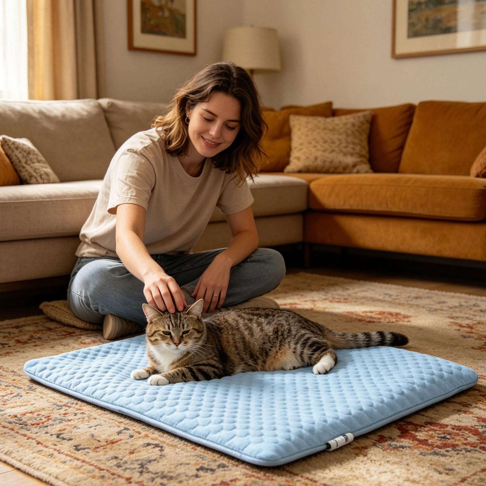 Washable Ice Silk Pet Cooling  - Outdoor Camping Quilt ulasan dan harga
