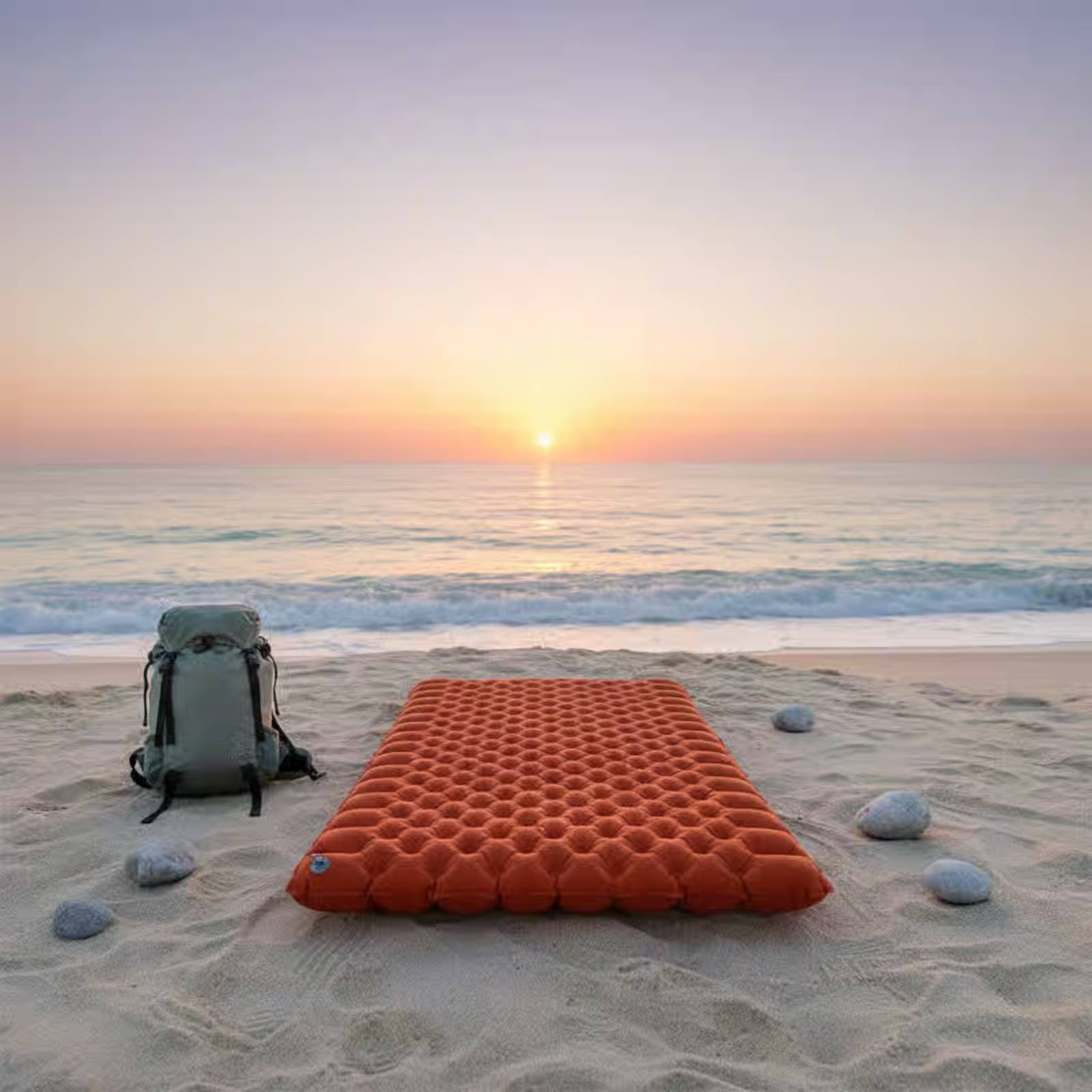 Inflatable Camping Mat Nylon T - Outdoor Camping Quilt ulasan dan harga