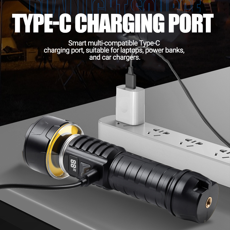 COB LED Flashlight Rechargeabl - Camping Lantern ulasan dan harga