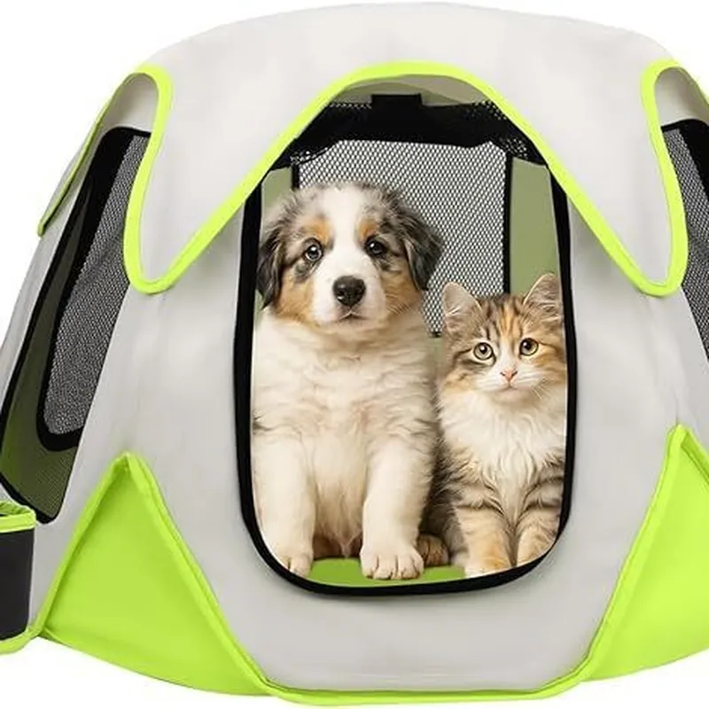 Portable Foldable Pet Carrier  - Outdoor Camping Dog Kennel ulasan dan harga