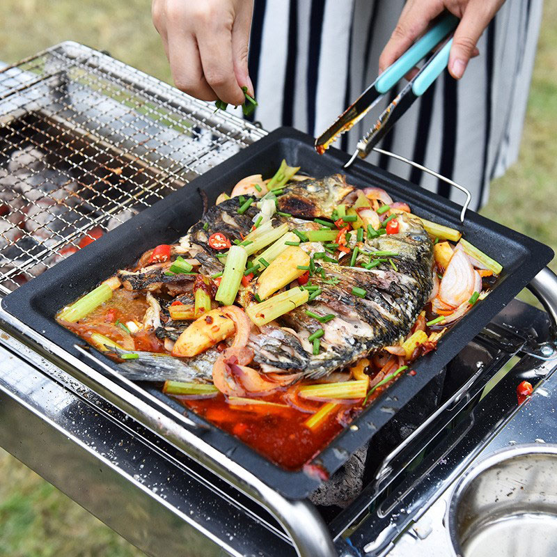 Outdoors Thick Square Grill Pa - Camp Cooking Set ulasan dan harga