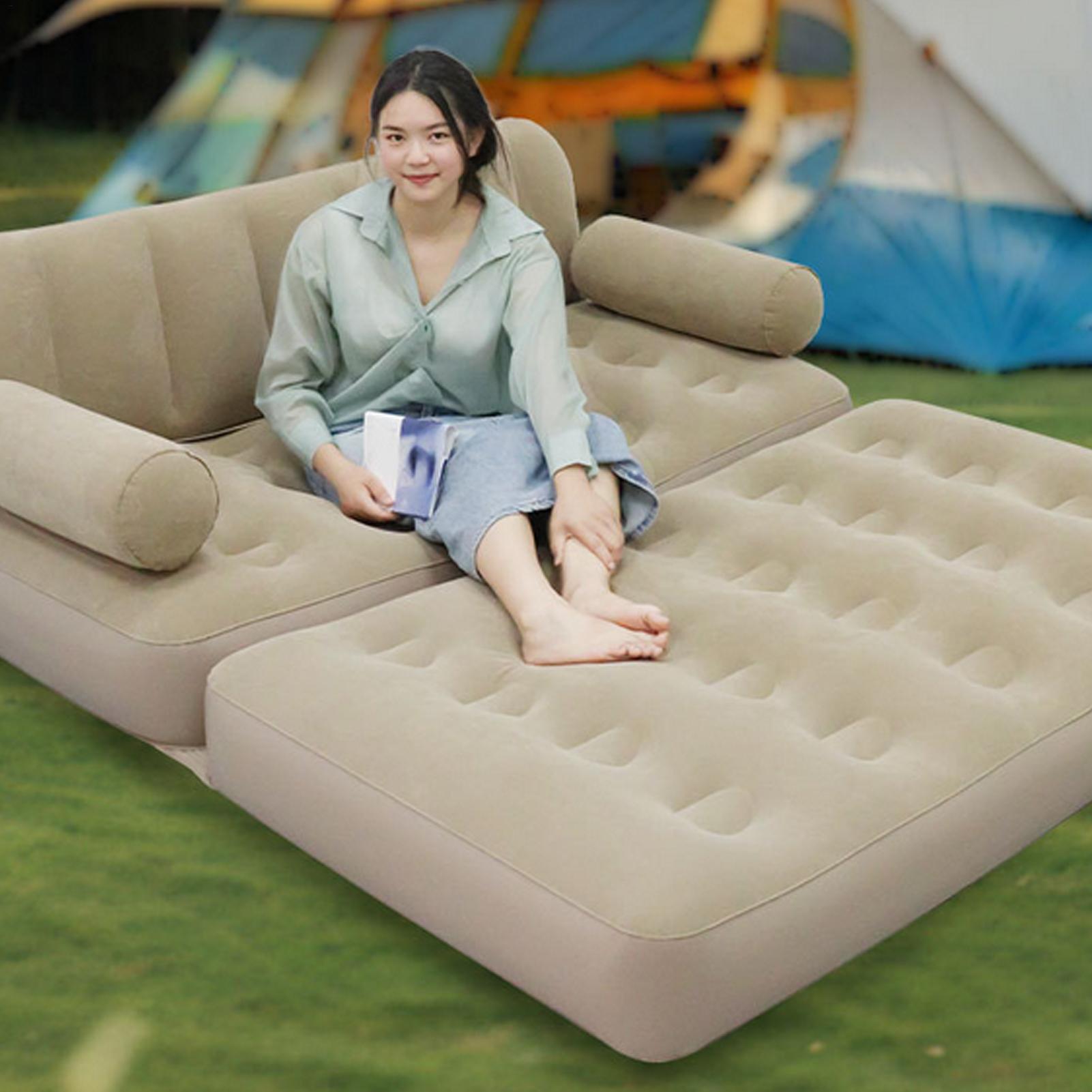 Air Sofa With Air Pump Folding - Outdoor Camping Couch ulasan dan harga