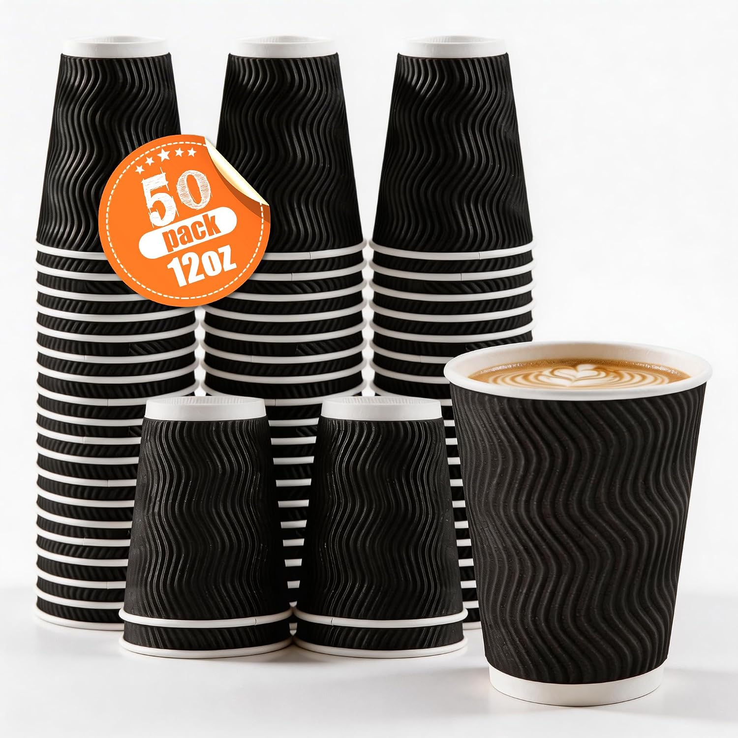 50 Pack 12oz Ripple Wall Dispo - Outdoor Camping Wallpaper ulasan dan harga