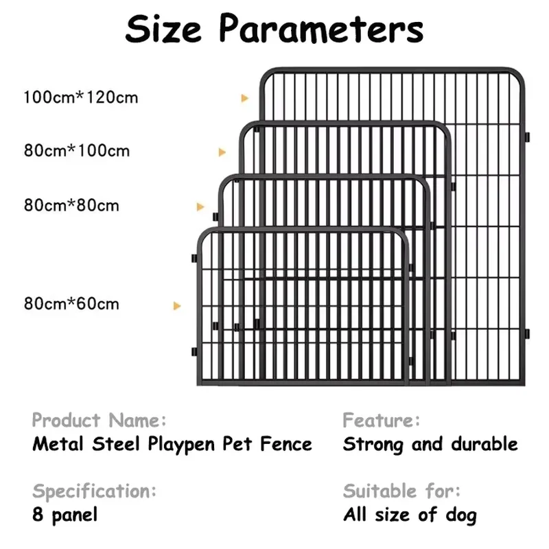 for 8 Panel Dog Playpen Metal  - Outdoor Camping Dog Kennel ulasan dan harga