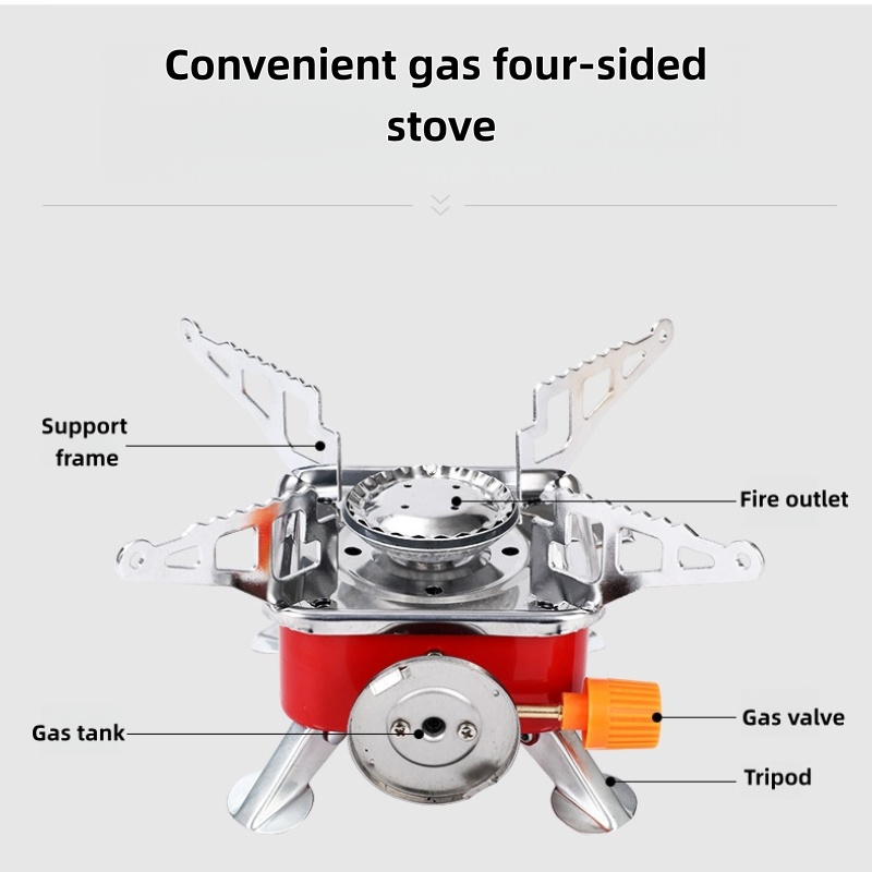 Outdoor Mini Square Stove Camp - Outdoor Gas Camping Oven ulasan dan harga