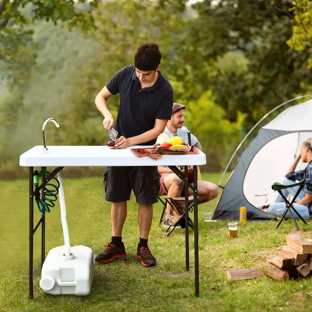Portable Heavy-Duty Outdoor Ca - Outdoor Camping Sink ulasan dan harga
