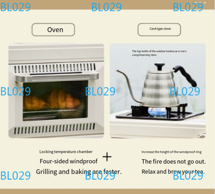 Portable small baking oven Hou - Outdoor Gas Camping Oven ulasan dan harga