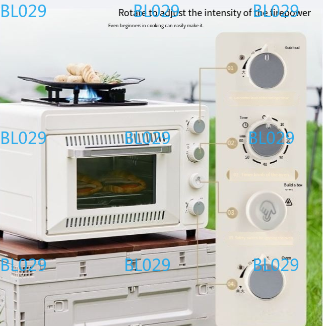 Portable small baking oven Hou - Outdoor Gas Camping Oven ulasan dan harga