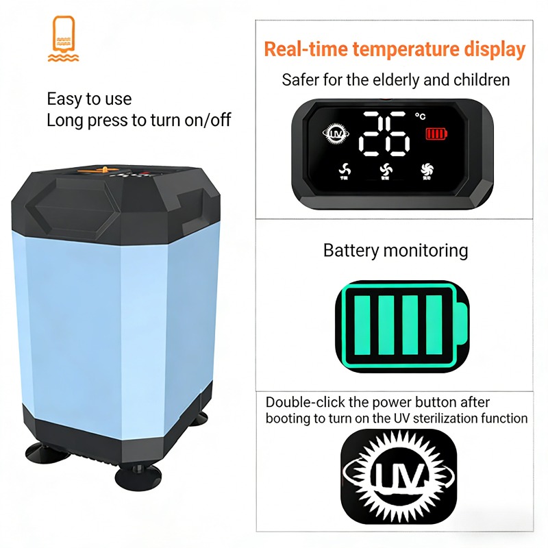 5400mAh/9000mAh Outdoor Portab - Outdoor Camping Shower ulasan dan harga