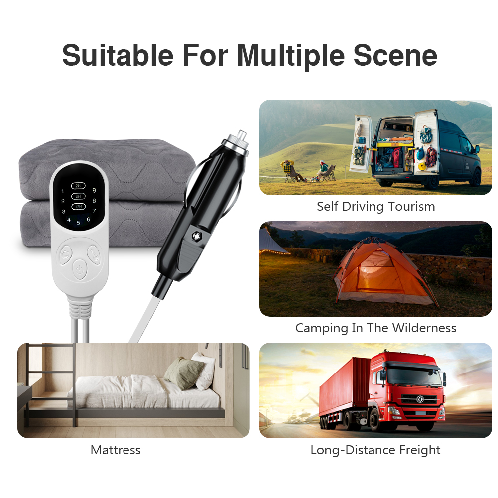 12V Cars Electric Blanket Heat - Outdoor Camping Heated Blanket ulasan dan harga