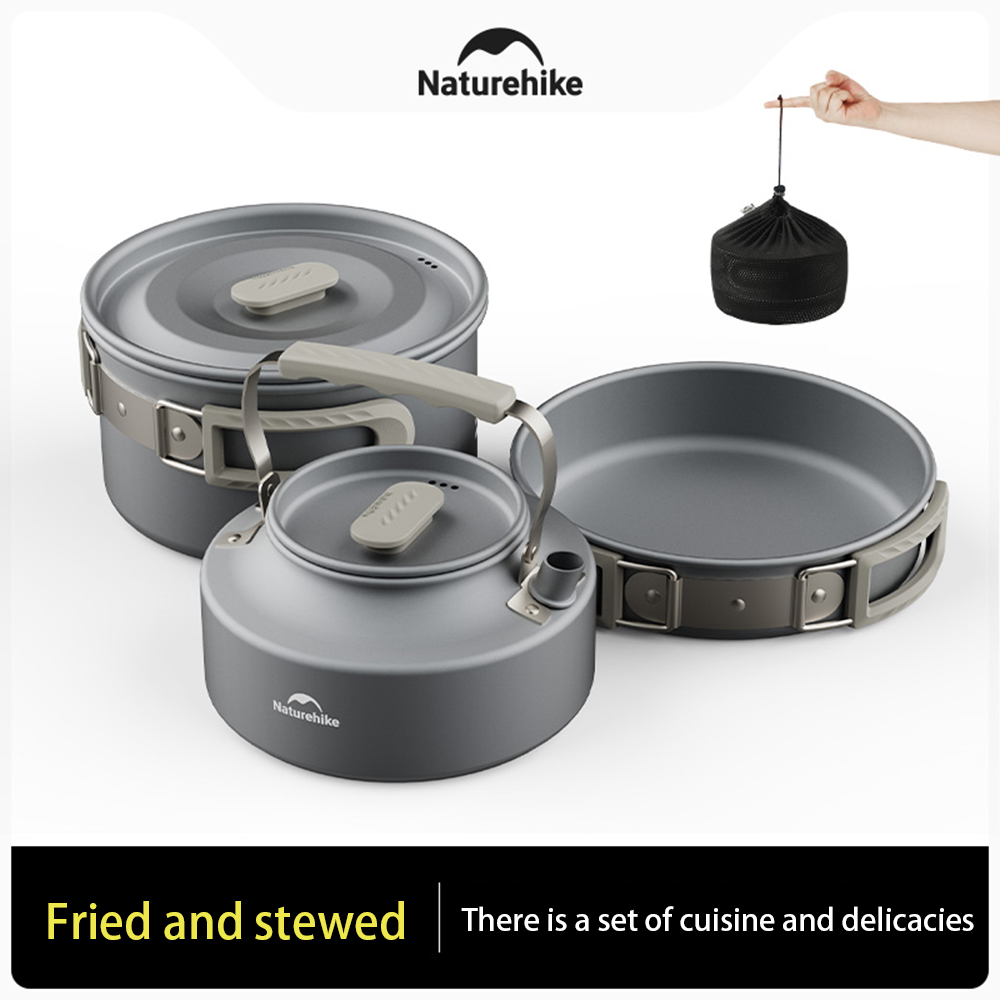 Naturehike Outdoor Pot Set,Cam - Camp Cooking Set ulasan dan harga