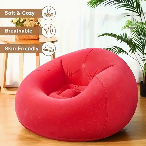 Portable Inflatable Bean Bag C - Outdoor Camping Couch ulasan dan harga