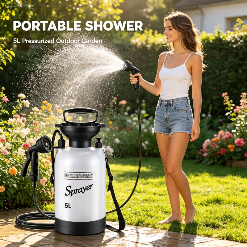 5L Portable Camping Shower Man - Outdoor Camping Shower ulasan dan harga