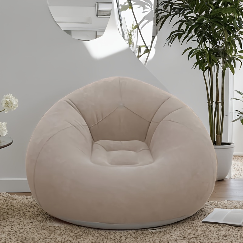 Flocked PVC Inflatable Sofa Ch - Outdoor Camping Couch ulasan dan harga