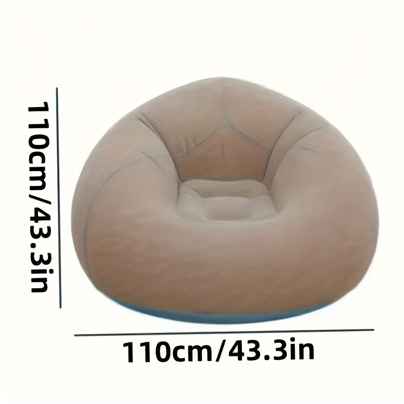 Flocked PVC Inflatable Sofa Ch - Outdoor Camping Couch ulasan dan harga